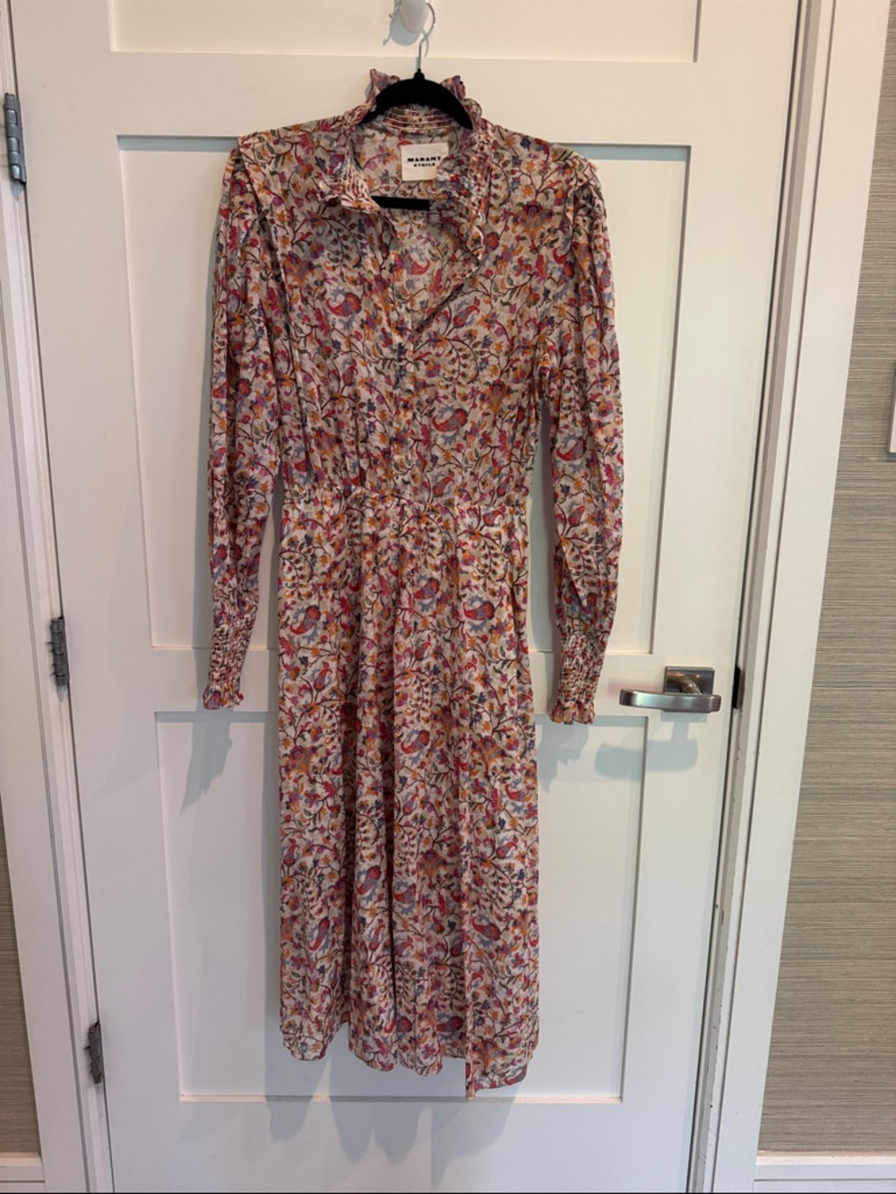Isabel Marant Étoile Galoa floral print cotton midi dress.
